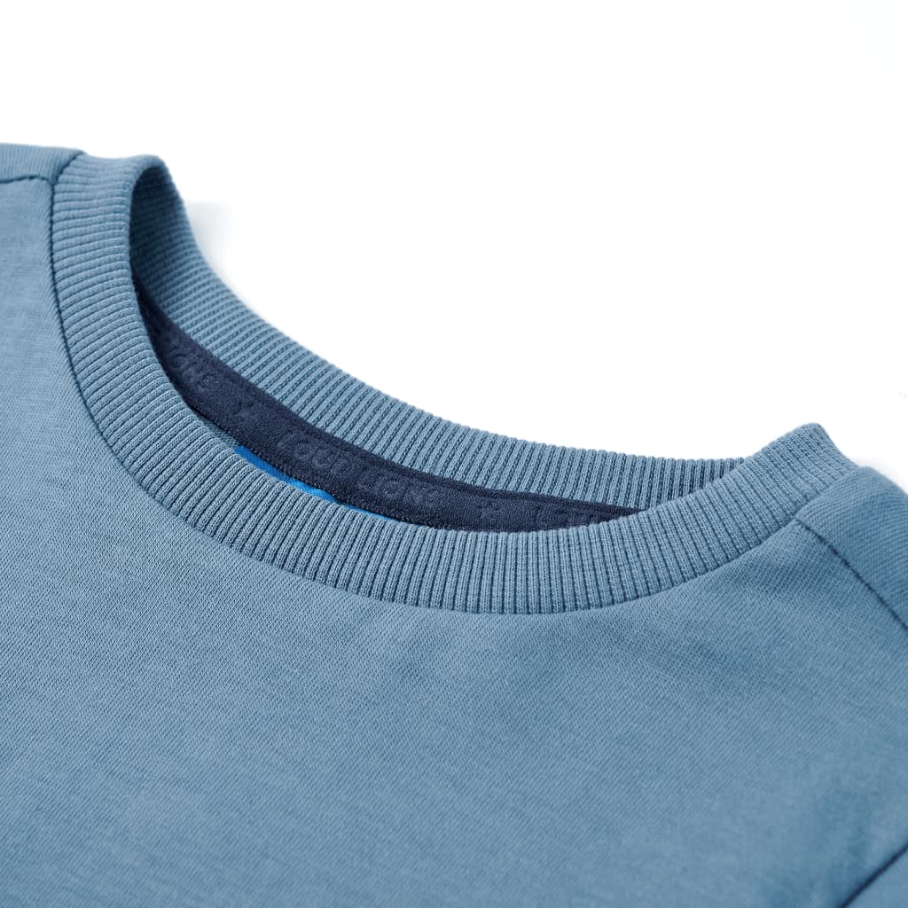 Vidaxl kindershirt met lange mouwen 104 medium blauw