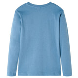 Vidaxl kindershirt met lange mouwen 116 medium blauw