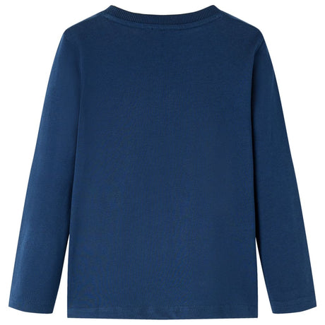 Vidaxl kindershirt met lange mouwen 104 marineblauw