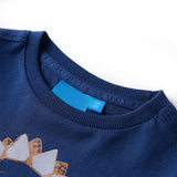 Vidaxl kindershirt met lange mouwen 104 marineblauw