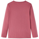 Vidaxl kindershirt met lange mouwen 140 donkerrood