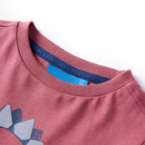 Vidaxl kindershirt met lange mouwen 140 donkerrood