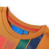Vidaxl kindershirt met lange mouwen 128 donkerokerkleurig