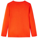 Vidaxl kindershirt met lange mouwen 128 felroranje