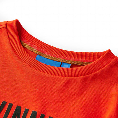 Vidaxl kindershirt met lange mouwen 128 felroranje