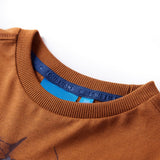 VidaXL Kindershirt met lange mouwen 104 cognackleurig
