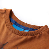 VidaXL Kindershirt met lange mouwen 116 cognackleurig