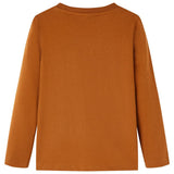 VidaXL Kindershirt met lange mouwen 140 cognackleurig
