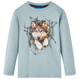 VidaXL Kindershirt met lange mouwen 104 lichtblauw