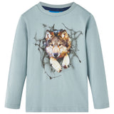 VidaXL Kindershirt met lange mouwen 116 lichtblauw