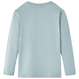 VidaXL Kindershirt met lange mouwen 128 lichtblauw
