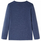 Vidaxl kindershirt met lange mouwen 140 gemêleerd donkerblauw