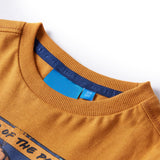 Vidaxl kindershirt met lange mouwen 128 donkerokerkleurig