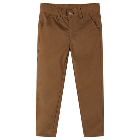 Vidaxl kinderbroek 116 cognackleurig