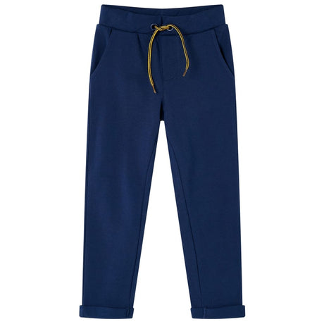 Vidaxl kinderbroek met trekkoord 116 marineblauw