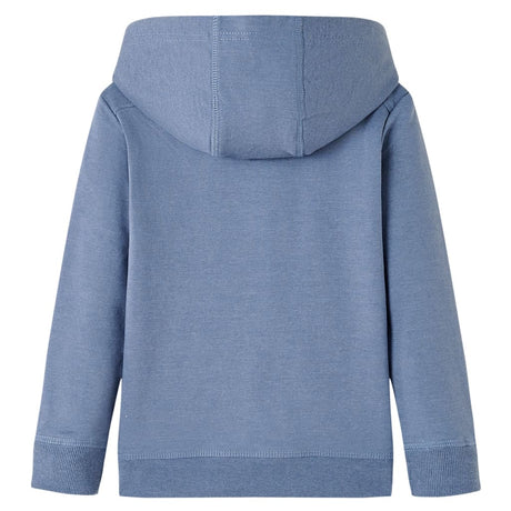 Vidaxl kindertrui met capuchon 104 gemêleerd blauw