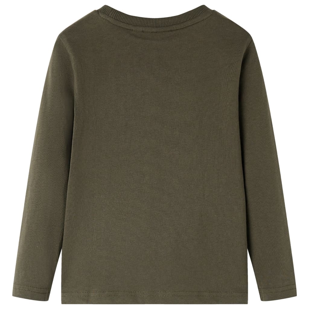 Vidaxl kindershirt met lange mouwen 116 kakikleurig