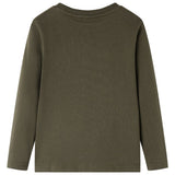 Vidaxl kindershirt met lange mouwen 128 kakikleurig