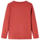 Vidaxl kindershirt met lange mouwen 140 roodbruin