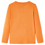 Vidaxl kindershirt met lange mouwen 92 donkeroranje