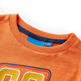 Vidaxl kindershirt met lange mouwen 128 donkeroranje