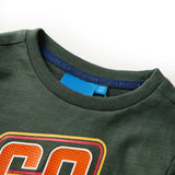 Vidaxl kindershirt met lange mouwen 104 donkergroen