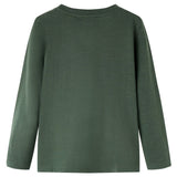 VidaXL Kindershirt met lange mouwen 128 donkergroen