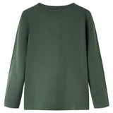 VidaXL Kindershirt met lange mouwen 140 donkergroen
