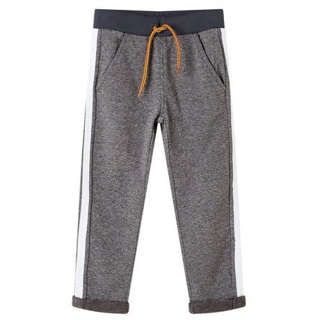 Vidaxl kinderjoggingbroek 128 gemêleerd donkergrijs