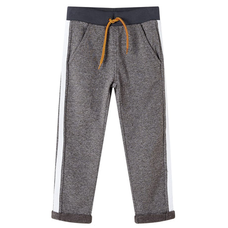 Vidaxl kinderjoggingbroek 140 gemêleerd donkergrijs