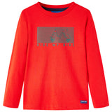 VidaXL Kindershirt met lange mouwen 140 rood