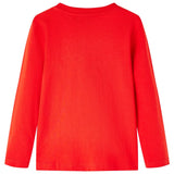 VidaXL Kindershirt met lange mouwen 140 rood