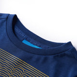 VidaXL Kindershirt met lange mouwen 104 marineblauw