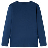 Vidaxl kindershirt met lange mouwen 116 marineblauw