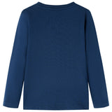 VidaXL Kindershirt met lange mouwen 140 marineblauw