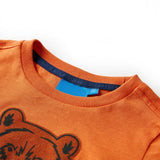 Vidaxl kindershirt met lange mouwen 104 donkeroranje