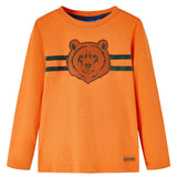 VidaXL Kindershirt met lange mouwen 140 donkeroranje