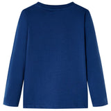 Vidaxl kindershirt met lange mouwen 104 jeansblauw