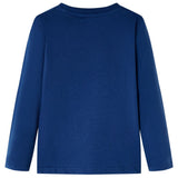 VidaXL Kindershirt met lange mouwen 140 jeansblauw