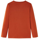 Vidaxl kindershirt met lange mouwen 104 lichtroestkleurig