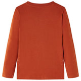 Vidaxl kindershirt met lange mouwen 128 lichtroestkleurig