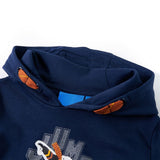 Vidaxl kindertrui met capuchon 104 marineblauw
