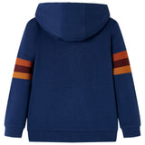 VidaXL Kindertrui met capuchon 140 marineblauw