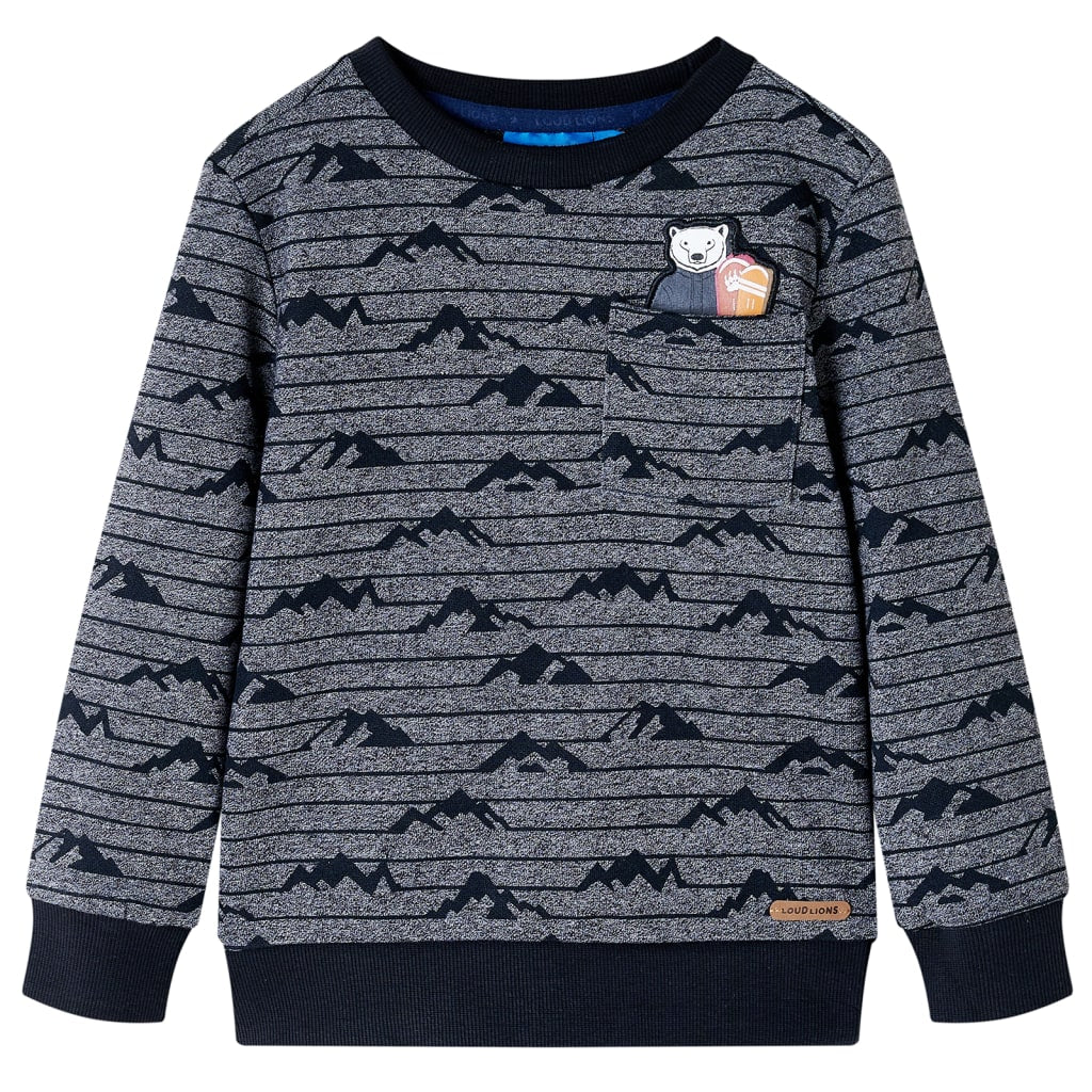Vidaxl kindertrui 92 gemêleerd marineblauw