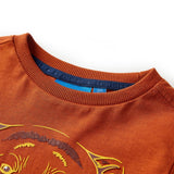Vidaxl kindershirt met lange mouwen 104 lichtroestkleurig