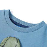 Vidaxl kindertrui 128 middelblauw