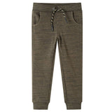 Vidaxl kinderjoggingbroek 92 gemêleerd donker kaki