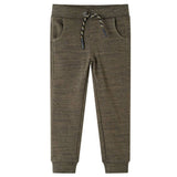 Vidaxl kinderjoggingbroek 104 gemêleerd donker kaki