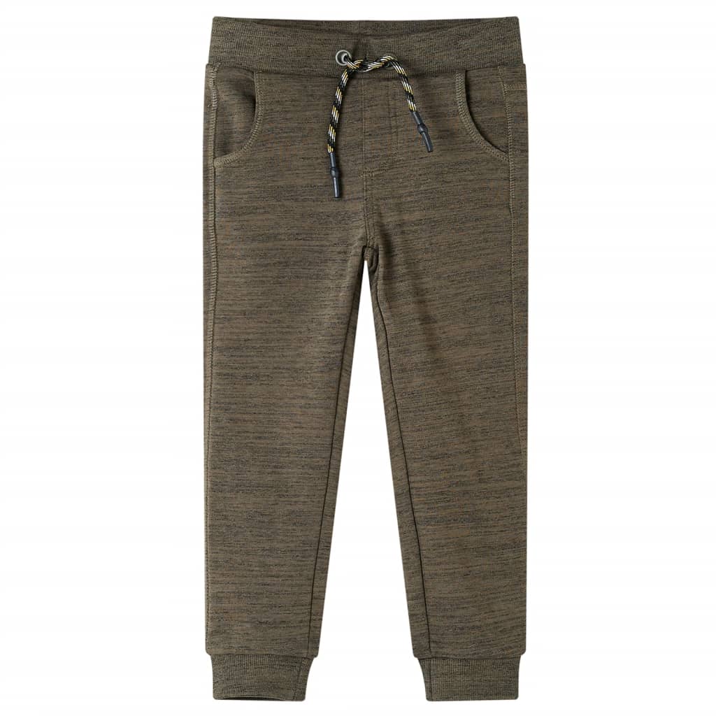 Vidaxl kinderjoggingbroek 116 gemêleerd donker kaki