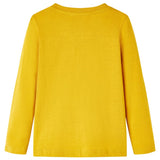 VidaXL Kindershirt met lange mouwen 140 okerkleurig